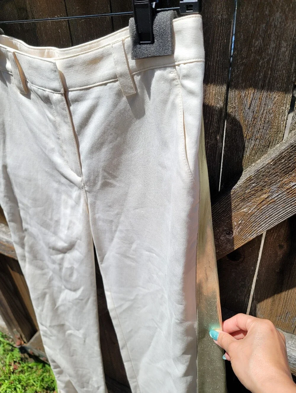 TWP Stay Golden Wide Leg Pant Bone / Light Golde Size 0 NWT